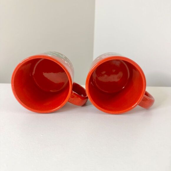 Set of 2 - Vintage Waechtersbach West Germany Christmas Tree Mugs - Picture 6 of 8